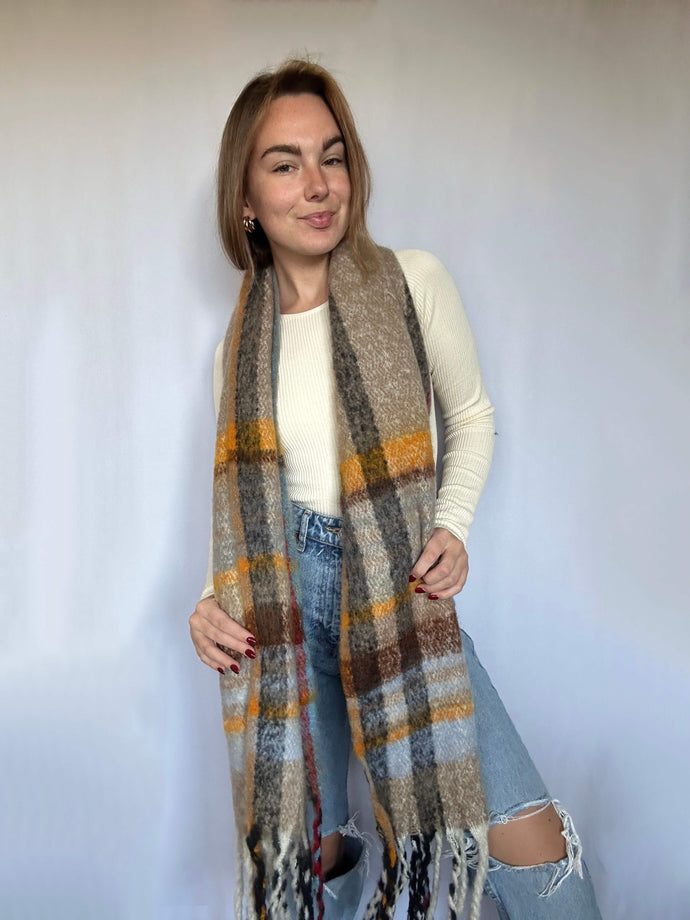 Feeling Festive Scarf in Beige