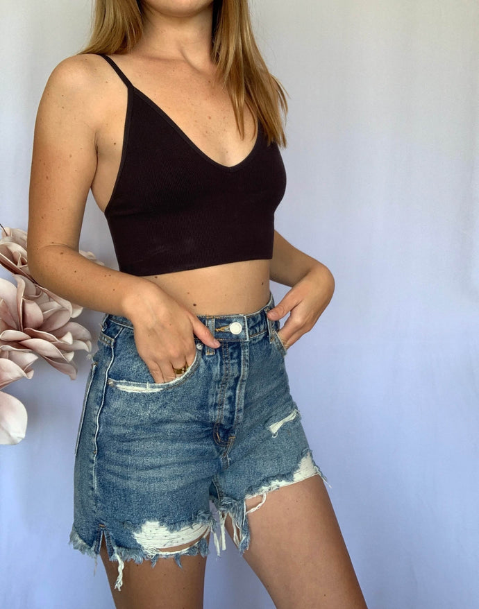 Golden Gal Denim Shorts